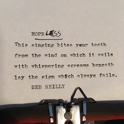 A Micropoem by Seb Reilly
