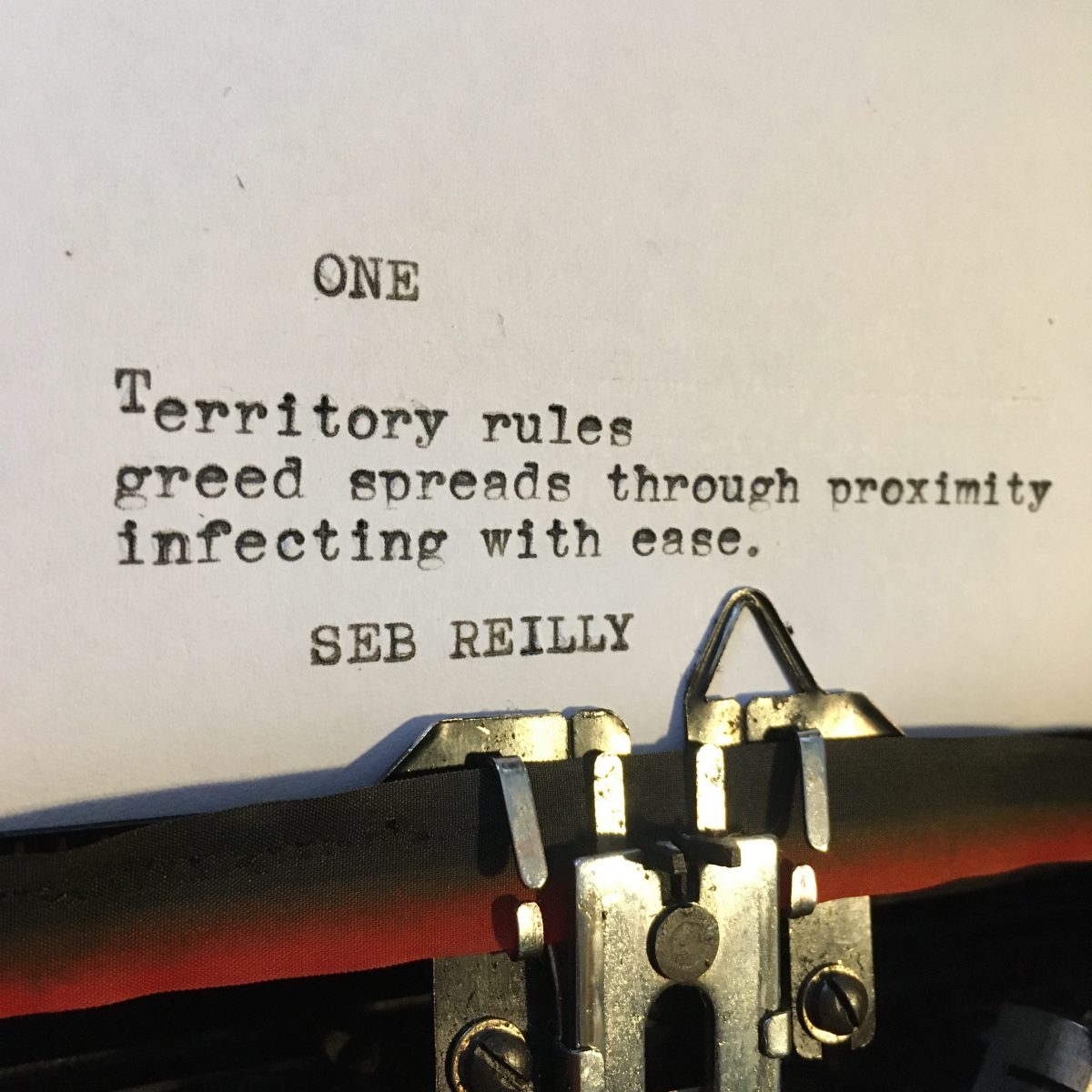 Territory rules
greed spreads through proximity
infecting with ease.